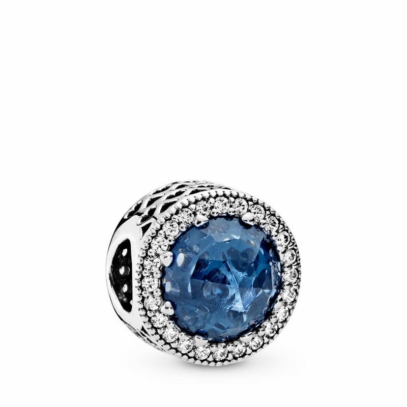 Pandora Australia Sparkling Dark Blue Charm - Sterling Silver | FNLETJ791